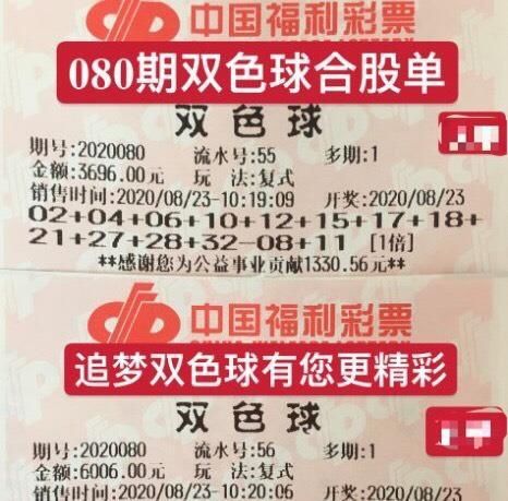 复式票|080期双色球晒票欣赏，总价12万元，得与失仅在一瞬间