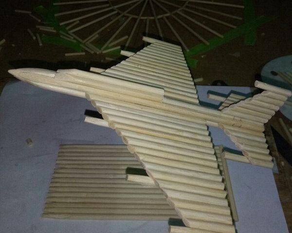 打造|教你一次性筷子，变废为宝，纯手工打造飞机模型，附制作过程