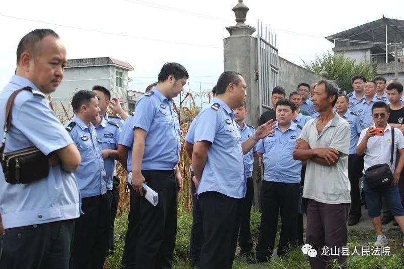 争执责任田|龙山法院依法强制执行一起排除妨害纠纷案件