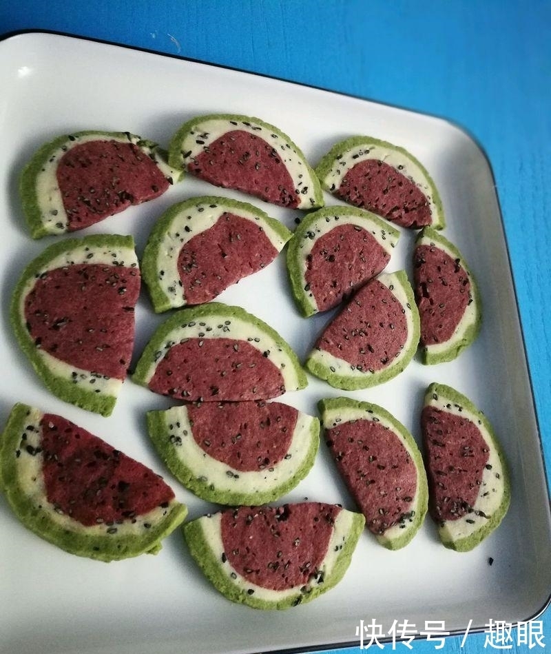 饼干|西瓜饼干的做法步骤,小孩子最爱
