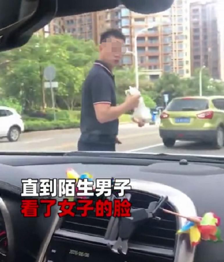  男子|陌生男子强开车门，女司机机智反锁，下一幕让她笑弯腰