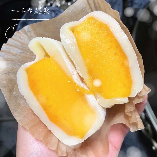 芒果|巨无霸水果糯米糍,一口咬下去超多芒果果肉,芒果和榴莲最搭