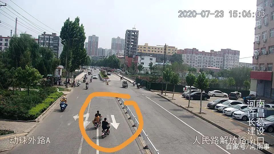 自行车|长葛交警监控：昨天，看谁家电动自行车及三、四轮车逆行、压线啦