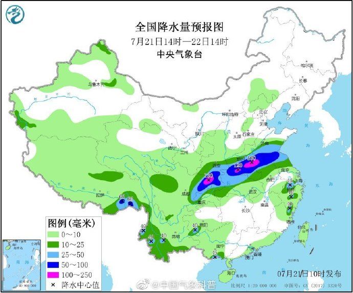 强降雨|强降雨重心北抬 高温势力日益蔓延