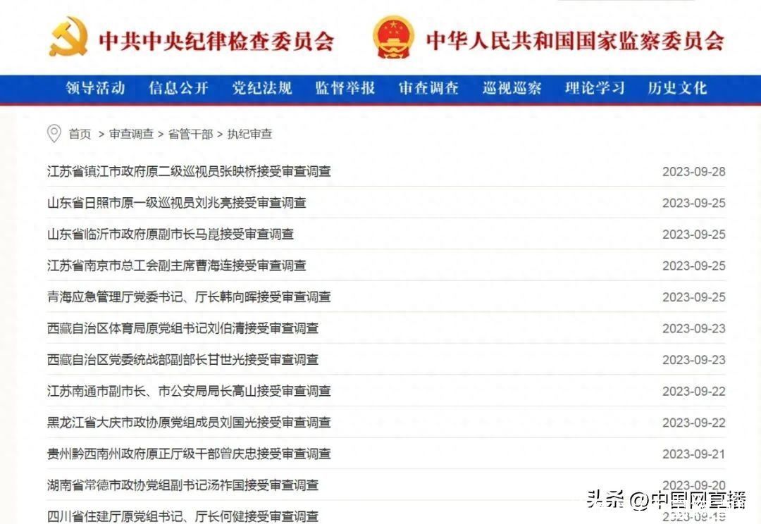 中纪委网站发布6人被查2人被处分(中纪委通报：66人被查，52人被处分！)