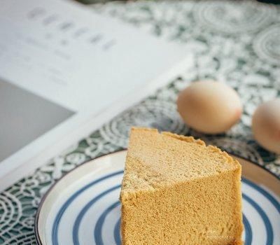 成品|8寸木糖醇咖啡肉桂戚风蛋糕(完全不开裂)