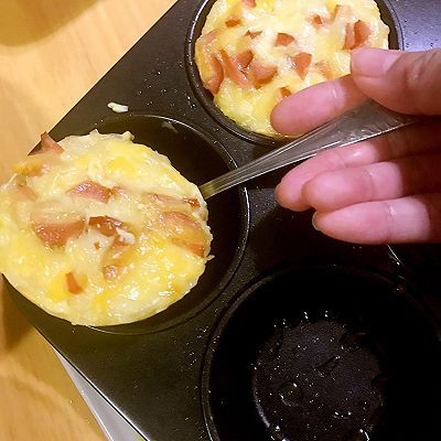  植物油|起司火腿面条焗鸡蛋