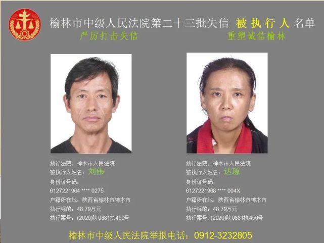 名单|榆林又一批失信人名单，46岁男子欠6180元上榜！