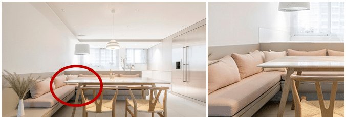 卡座设计|就模仿他家了! 餐厅卡座也能玩出花样, 悬空20公分圆弧形有讲究