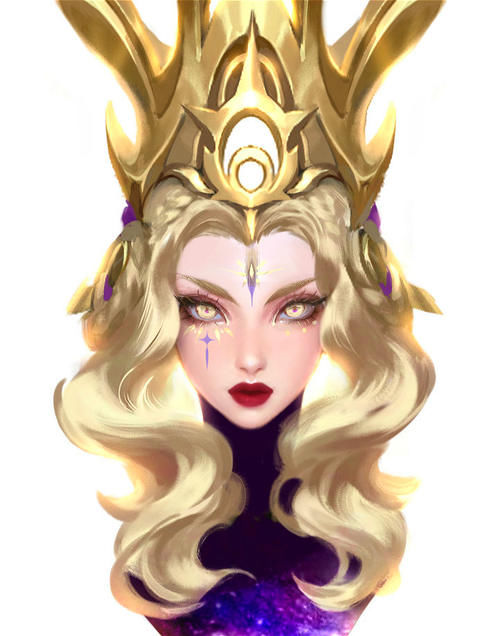 武则天|史上最还原倪克斯神谕仿妆,神秘金瞳眉间神印尽显温柔,至美之神武则天来了