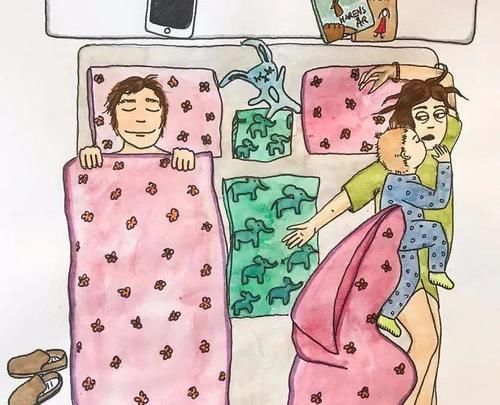  画下|一位妈妈用“怪异”的画风，画下她与熊孩子的日常，感动无数父母