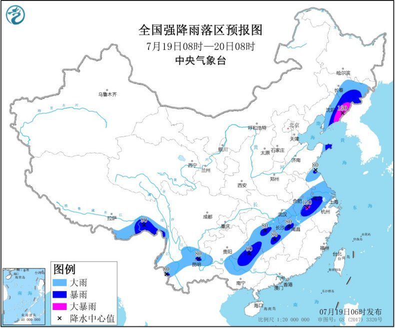 贵州|贵州江汉江淮江南北部等地有强降雨 江南华南等地高温