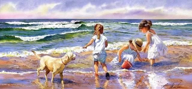 迷人|西班牙艺术家的水彩风景画水色交融、生动自然，太迷人了