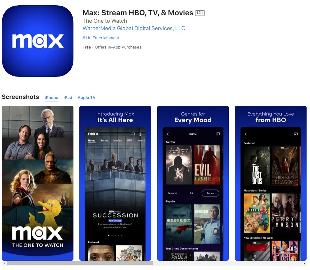 HBO Max变“Max”在美国上线