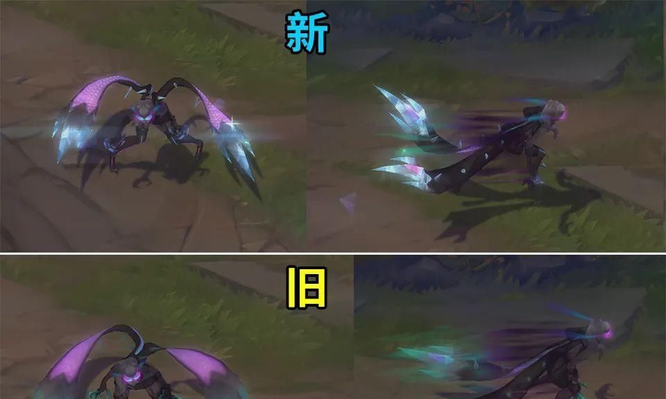 改动|LOL：新KDA完整改动，伊芙琳特效好看了，至臻卡莎只改了马尾高度