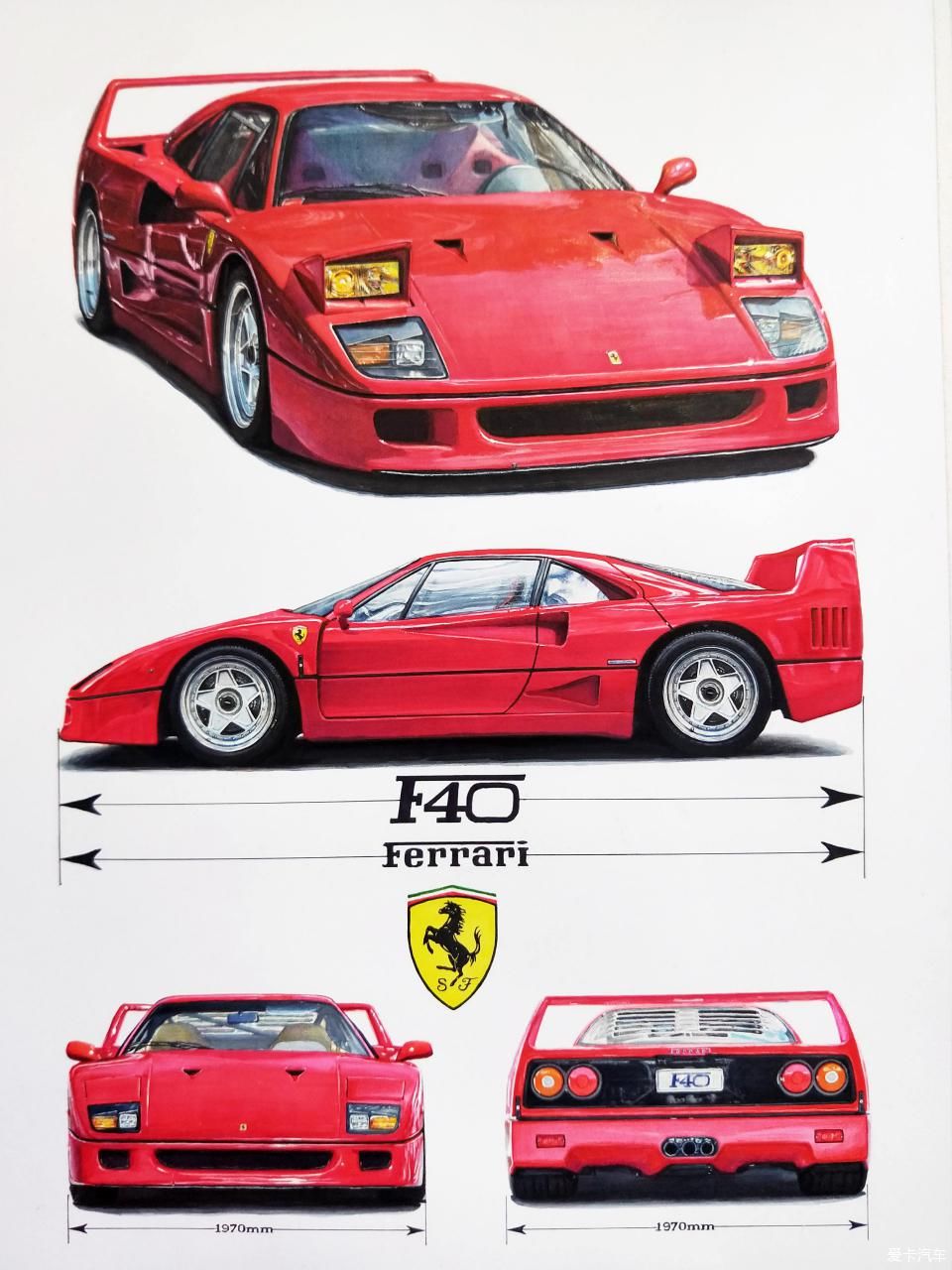  马克笔|汽车手绘半年报告 # 接触车手绘就是从一辆雷凌开始