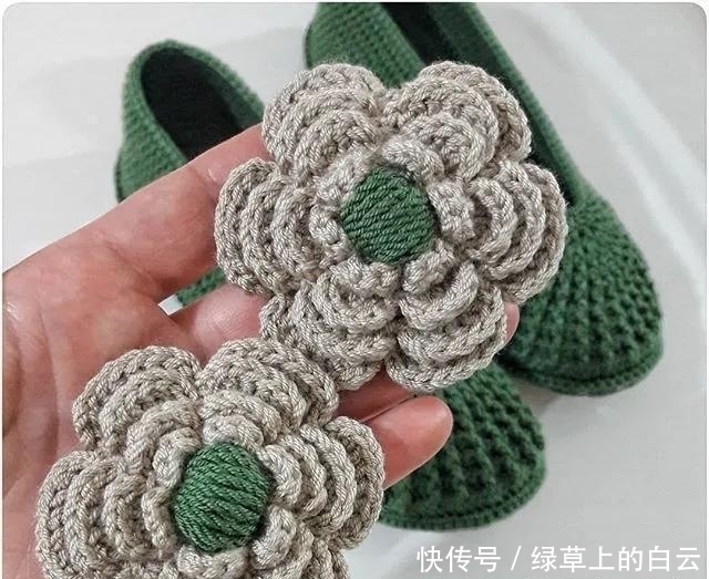  万能|拆下旧鞋子的鞋底，钩织几双万能平底鞋，天天都有新鞋穿，附教程