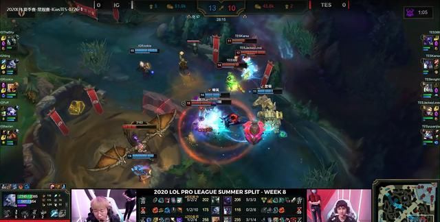  TES|LPL忍界大战尘埃落定，IG连拿两局险胜TES，积分榜第二！