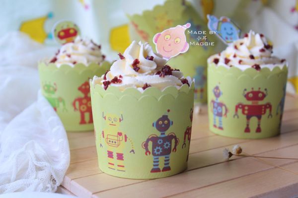  杯子|双色慕斯杯子蛋糕