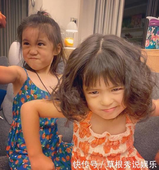 视频|咘咘、波妞陪爸爸去菜场,姐妹两人手牵手,背影超温馨