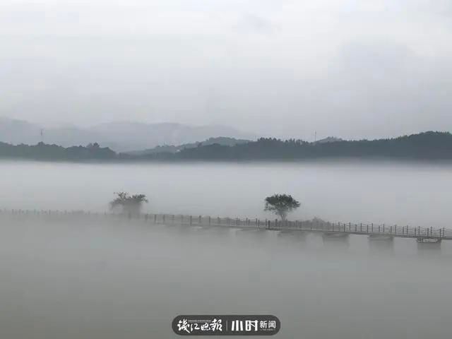  钱塘江|太仙！钱塘江“晨雾奇观”刷屏：恍如海市蜃楼