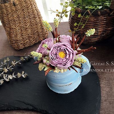  蛋糕|韩式裱花巧克力磅蛋糕