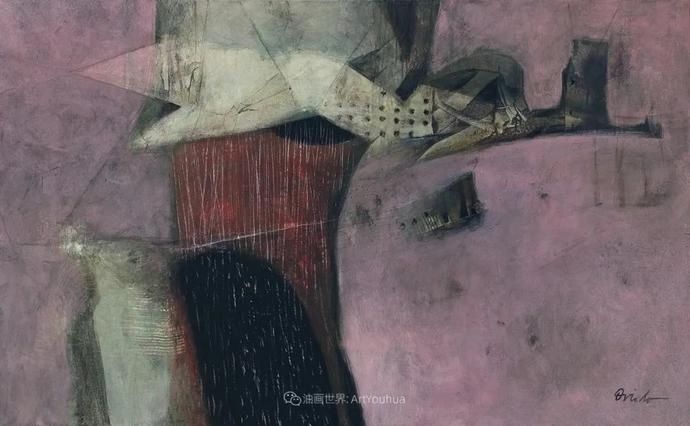  笔触|强烈的笔触和色彩，表现出韧性、肮脏及人性