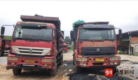  货车|怪了！两辆相同号牌大货车前后经过民警执勤点