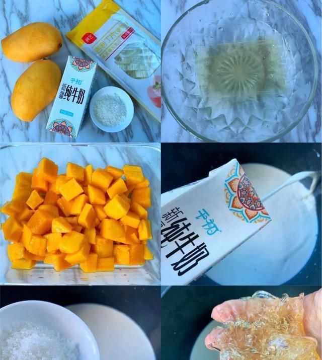  牛奶|自制夏日零食！简单零失败！Q弹嫩滑芒果牛奶布丁