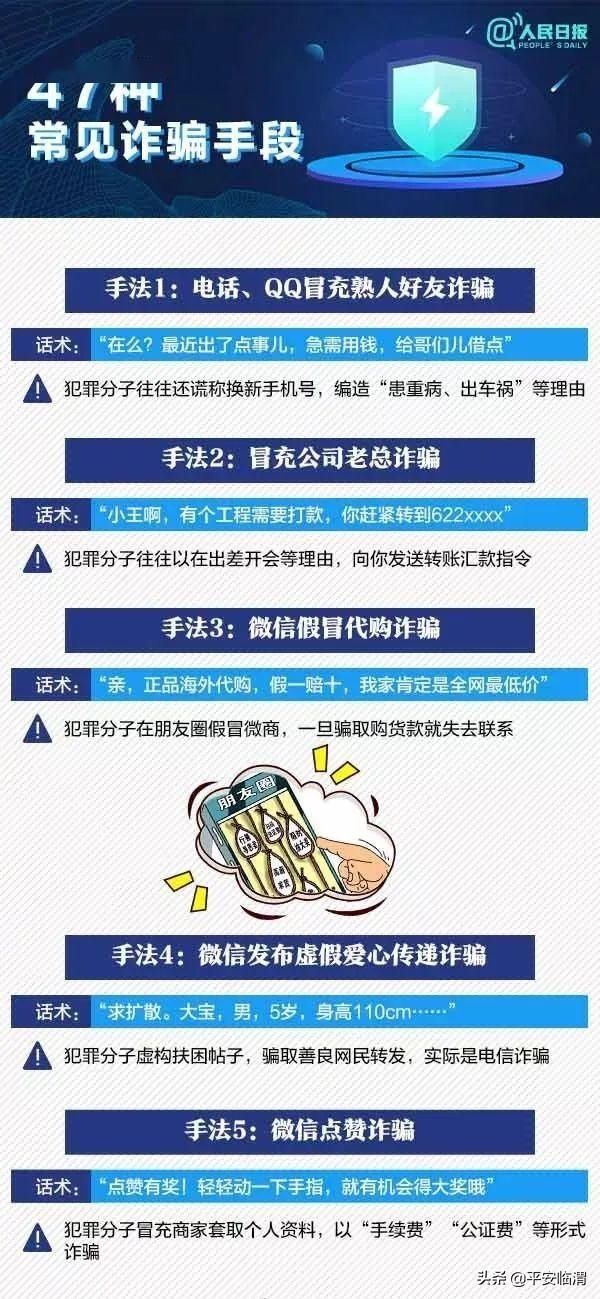 常见|【反电信诈骗】47种常见诈骗手段，你一定要仔细看！