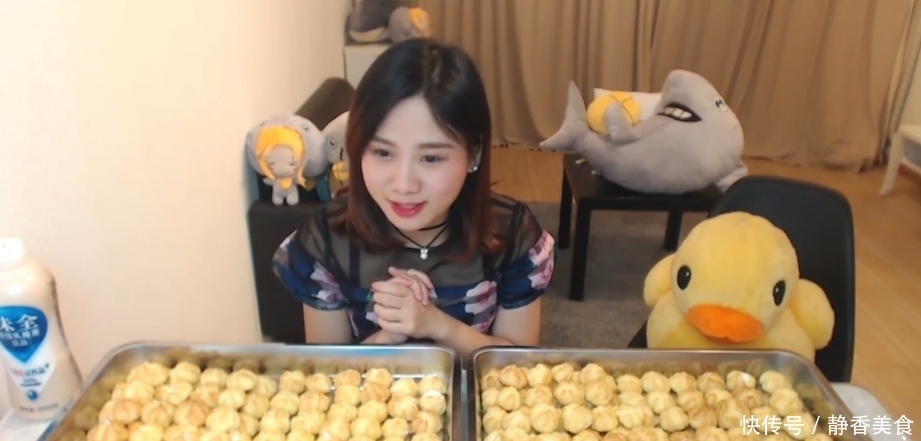 露馅|密子君为证明没“假吃”!她挑战300个泡芙,站起身后却露馅了