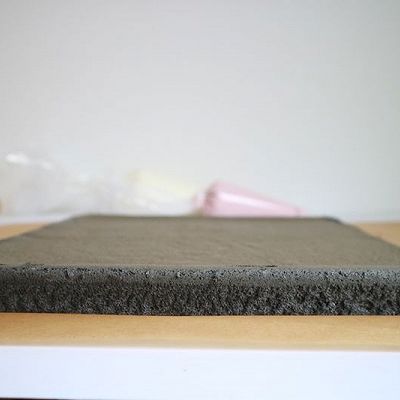  吉利丁片|竹炭覆盆子奶冻卷