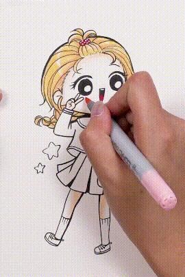  青春校园|解锁甜心少女换装趴！7个步骤画出青春校园风的Q萌女孩