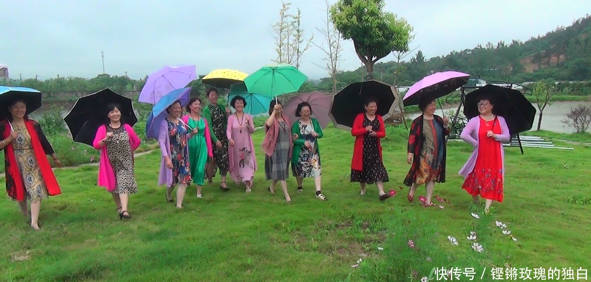 八中|马鞍山八中74届高中女生模特团:南京江宁竹庄生态园雨中走秀(音乐相册)