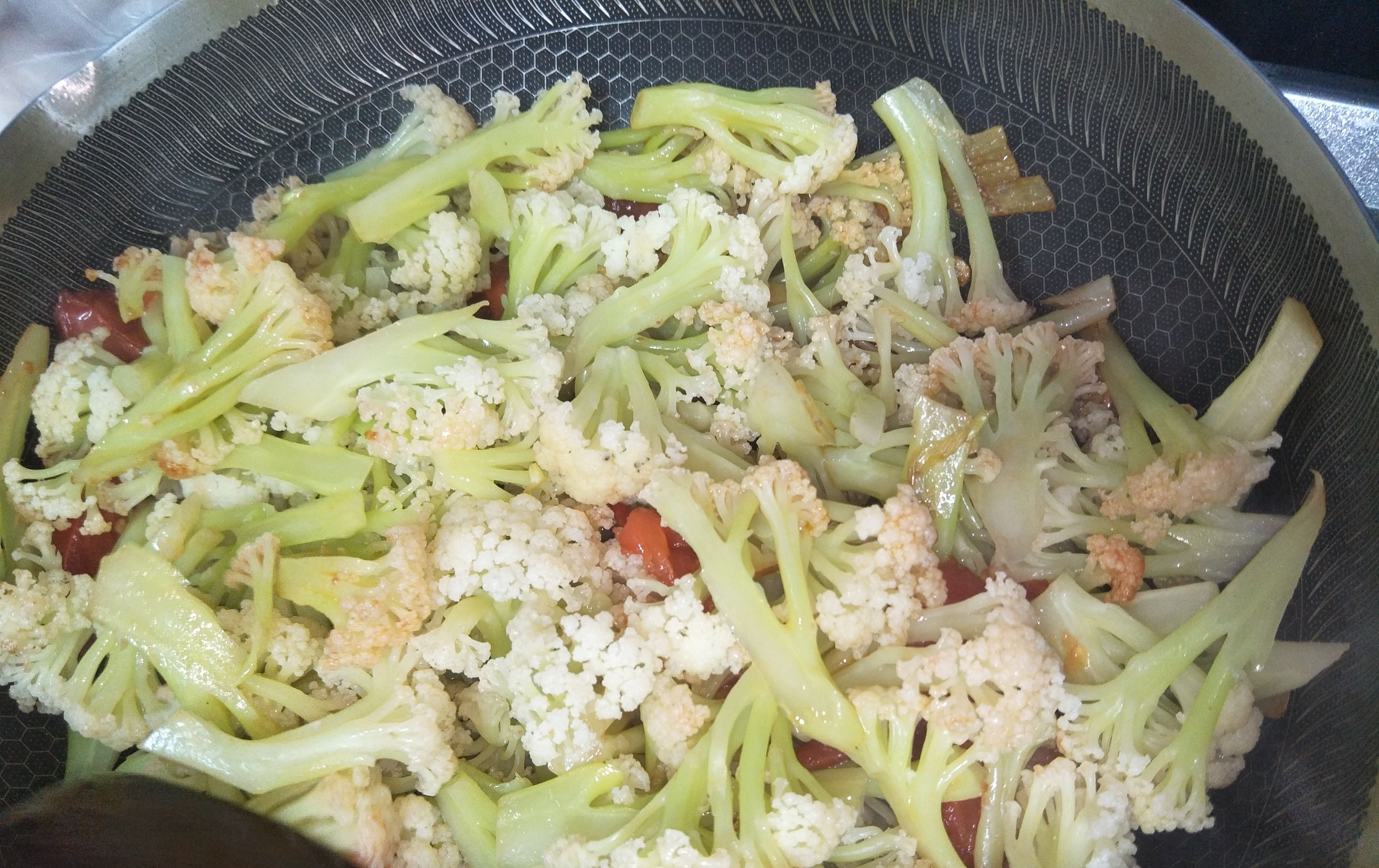 简单|立秋后,西红柿和菜花是绝配,简单一炒,又香又好吃