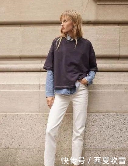 分烟管裤|九分裤+平底鞋,才是早秋最潮搭配