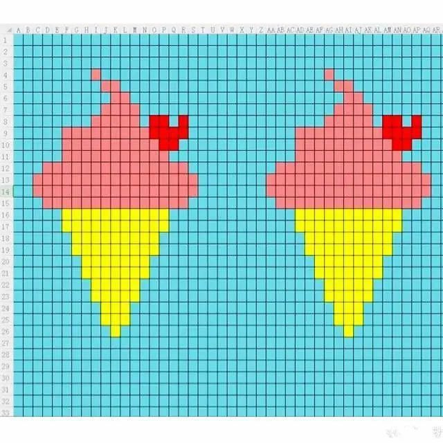  钩针|分享一组提花图解，钩针棒针都可以使用