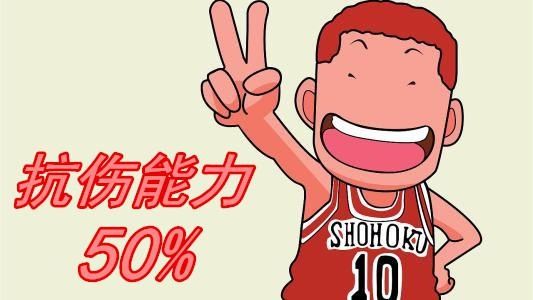 抗伤|《灌篮高手》：论“抗伤”能力属性，樱木花道说第一没有敢说第二