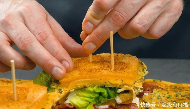三明治|特大三明治,面包的神仙吃法,家庭聚餐有它就够了,多少都不够吃