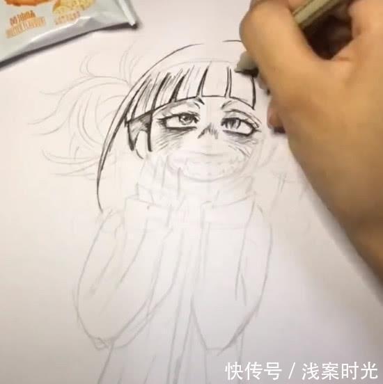 生画|美术生画小女孩，说是大家都熟悉，看到作品后，网友：怎么是她