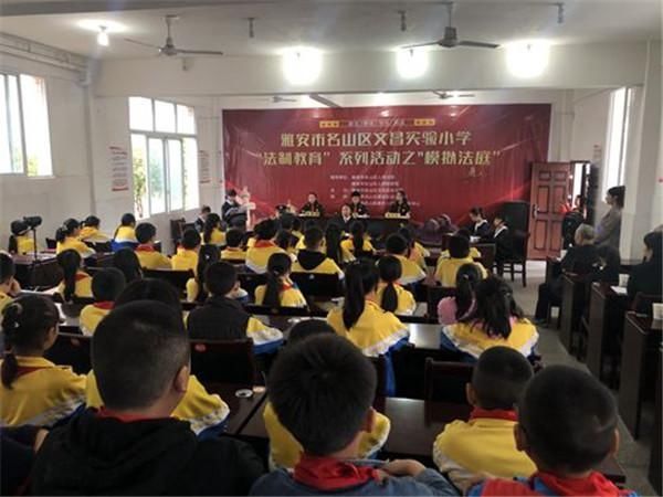名山区人民|名山区文昌实验小学开展模拟法庭活动