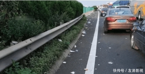 堵车|实拍曝光:高速堵车又随地处大小便,垃圾也随地扔!