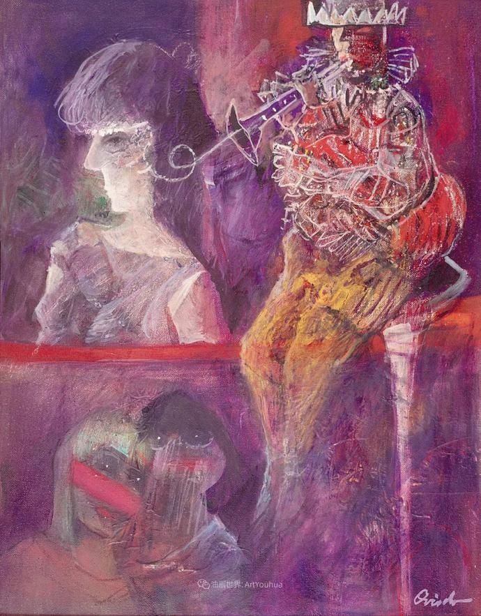  笔触|强烈的笔触和色彩，表现出韧性、肮脏及人性