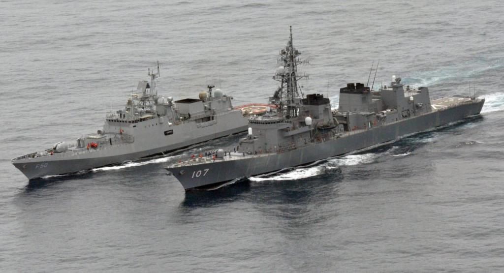 印版|印度和日本出动5艘精锐战舰,加贺号准航母领衔,印版神盾舰护航