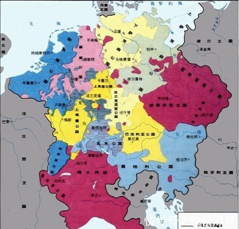 看这四张地图, 两分钟搞懂欧洲中世纪混乱的历史