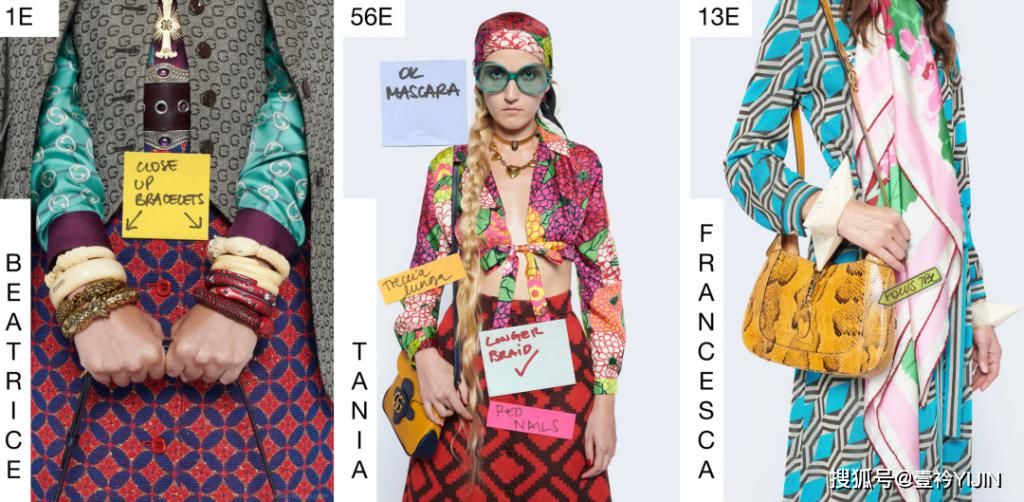  女孩|GUCCI 2021Resort | 打破常规时装周发布的便利贴女孩