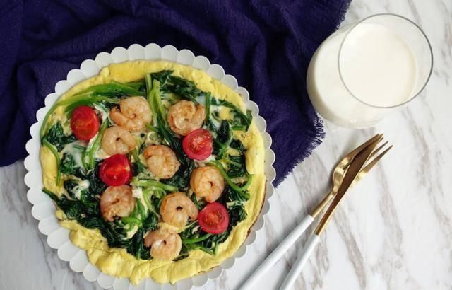  营养|减脂又营养的无油快手早餐「菠菜虾仁烘蛋」了解一下？