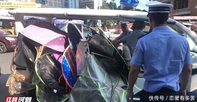 交通|凤凰园交警集中开展“清伞”整治行动