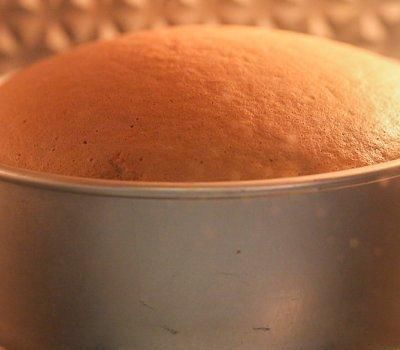 成品|8寸木糖醇咖啡肉桂戚风蛋糕(完全不开裂)