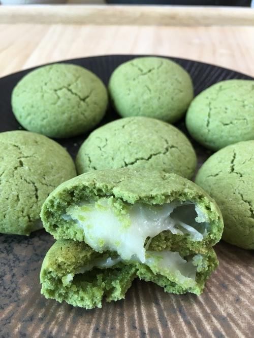 曲奇|超级有料的抹茶夹心麻薯曲奇,软软糯糯超好吃的点心,趁热最好吃哦!